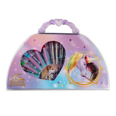 Undercover Unicorn academy kleurkoffer, 51dlg