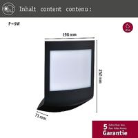 Paulmann Padea 94509 LED-huisnummerlamp 8.2 W Antraciet - thumbnail