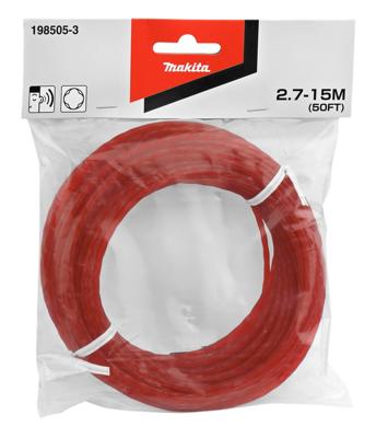 Makita 198505-3 Maaidraad 2,7mm x 15m &apos;Fluister&apos;