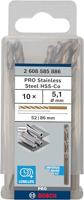 Bosch Accessoires Metaalboren HSS-Co, Standard 5,1 x 52 x 86 mm 10st - 2608585886 - thumbnail