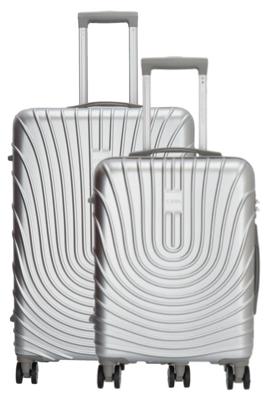 Calgary Kofferset 55+71,5 cm Zilver