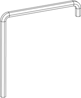 Inbussleutel 4mm 75x75mm 41017 - thumbnail