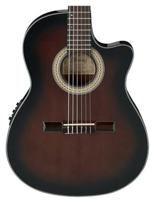 Ibanez GA35TCE Dark Violin Sunburst High Gloss elektrisch-akoestische klassieke gitaar