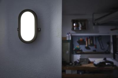 OSRAM HOMELIGHTING LED Bulkhead 6W 4000K Black LED-wandlamp OSRAM HOMELIGHTING LED Bulkhead 6W 4000K Black LED-wandlamp