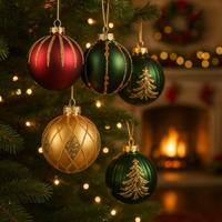 Kerstbal glas d8 cm a4 I Decoris - Decoris - thumbnail