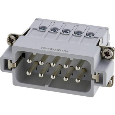 Amphenol C146 10A010 002 4 Stiftinzet verzilverde contacten 1 st.
