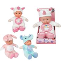 BEAU Zachte babypop in dierenpakje 31cm - thumbnail
