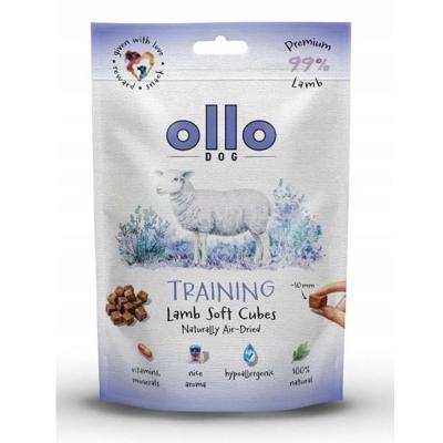 OLLO Air Dried Training Lamb Cubes - traktatie voor hond - 80g