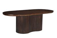 Sohome Ovale Eettafel 'Sadey' Mangohout, 250 x 110cm, kleur Bruin - thumbnail
