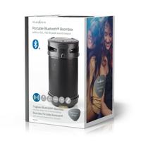 Nedis SPBB350BK Draagbare & party speaker Draadloze stereoluidspreker Zwart, Zilver 70 W - thumbnail