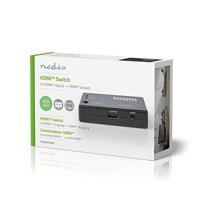 HDMI-schakelaar | 3 poorten | 3x HDMI-ingang | 1x HDMI-uitgang | 1080p | ABS | antraciet | doos - thumbnail