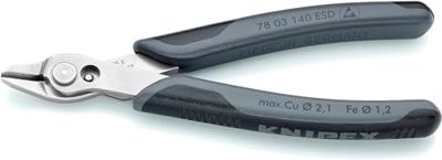 Knipex Elektronicazijsnijtang | lengte 140 mm | facet nee | gepolijst | 1 stuk - 78 03 140 ESD 78 03 140 ESD