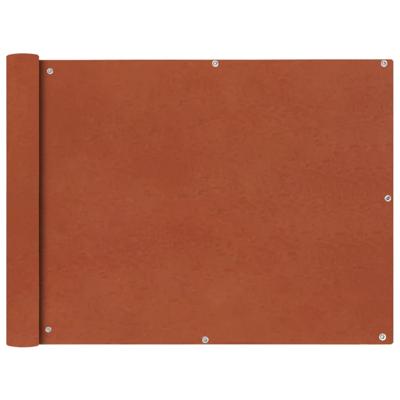 Balkonscherm Oxford textiel 90x600 cm terracotta
