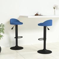 Barkrukken 2 st fluweel blauw - thumbnail