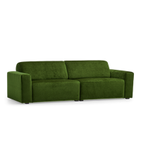 2,5-Zitsbank Brooklyn Donkergroen Stof - thumbnail