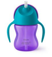 Philips Avent Drinkbeker Rietje Girl Paars 200ml SCF796/02 - thumbnail
