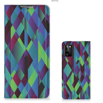 Samsung Galaxy A41 Stand Case Abstract Green Blue Samsung Galaxy A41 Stand Case Abstract Green Blue