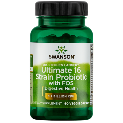 Probiotic Ultimate 16 Strain Probiotic | Swanson | 60ct Probiotic Ultimate 16 Strain Probiotic | Swanson | 60ct