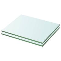 VidaXL Schappen 2 st 20x20 cm glas transparant - thumbnail