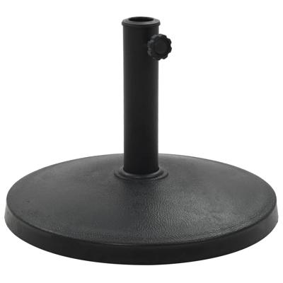 VidaXL Parasolvoet rond 10 kg polyresin zwart VidaXL Parasolvoet rond 10 kg polyresin zwart