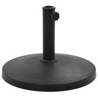 VidaXL Parasolvoet rond 10 kg polyresin zwart - thumbnail