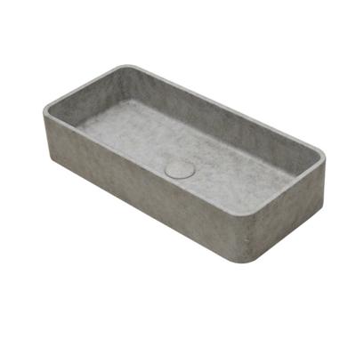 Waskom Ideavit Idea.Max 60x28x12 cm Rechthoek Beton Grijs/Bruin Ideavit