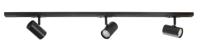 Highlight Railsysteem Trackline 100 cm + 3 cilinder spots zwart - thumbnail