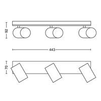 Philips Witte plafondspotKosipo 3-lichts - 929003204501 - thumbnail