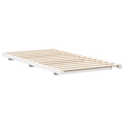Bedframe Wit 80 x 210 cm Massief grenenhout
