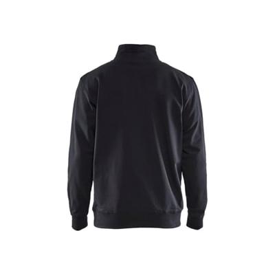 Blåkläder Sweatshirt Jersey 1/2 rits 33651048 | Zwart | Maat 3XL - 7330509352304
