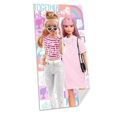 Barbie strandlaken Together - 70 x 140 cm Barbie strandlaken Together - 70 x 140 cm
