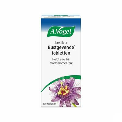 A.Vogel Passiflora Rustgevende Tabletten 200 stuks A.Vogel Passiflora Rustgevende Tabletten 200 stuks