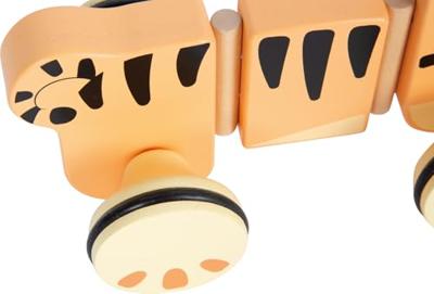 Small Foot - houten trekdier tijger safari fsc Small Foot - houten trekdier tijger safari fsc