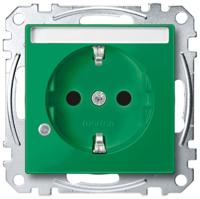 Merten MEG2303-0304 Wandcontactdoos System M Groen 1 stuk(s) - thumbnail