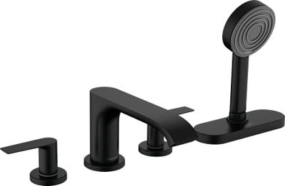 Hansgrohe Badrandmengkraan Vivenis 4-Gats Met sBox Mat Zwart Hansgrohe Badrandmengkraan Vivenis 4-Gats Met sBox Mat Zwart