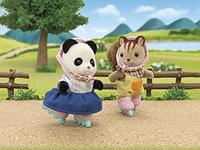 Sylvanian Families 5652 Fiets en Skate Panda Meisje - thumbnail