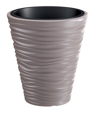 Ronde Bloempot - Zand - 29,5 cm - Mocca -