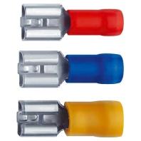 Klauke 8301 Platte stekker (female) Insteekbreedte: 2.80 mm Insteekdikte: 0.50 mm 180 ° Deels geïsoleerd Blauw 1 stuk(s)