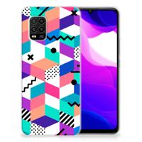 Xiaomi Mi 10 Lite TPU Hoesje Blokken Kleurrijk - thumbnail
