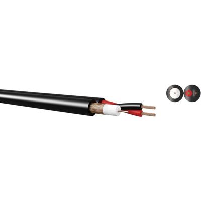 Kabeltronik 841752075 Videokabel 1 x 0.33 mm² + 2 x 0.75 mm² Zwart 100 m