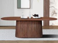 Eettfafel MIGADON 230 cm lichtbruin - thumbnail