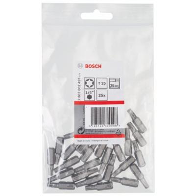 Bosch Accessoires Bit extra-hard T25, 25 mm 25st - 2607002497 Bosch Accessoires Bit extra-hard T25, 25 mm 25st - 2607002497