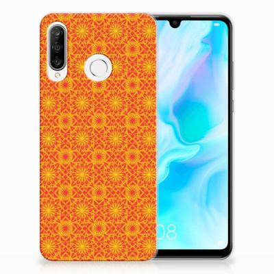 Huawei P30 Lite | TPU bumper | Batik Oranje Huawei P30 Lite | TPU bumper | Batik Oranje