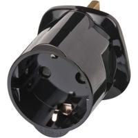 Reisstekker brennenstuhl adapter gb/uk zwart - thumbnail