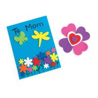 Colorations - bloemen, hart en insecten vormen foam, 500st. - thumbnail