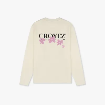 Croyez Botanique Longsleeve T-Shirt Heren Gebroken Wit - Maat XS - Kleur: Gebroken Wit | Soccerfanshop