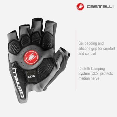 Castelli Rosso Corsa Pro V handschoen donkergrijs heren M