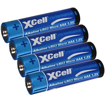 XCell LR03 AAA 4pcs/shrink AAA batterij (potlood) Alkaline 1.5 V 4 stuk(s)