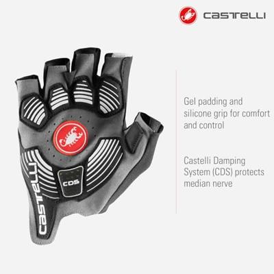 Castelli Rosso Corsa Pro V handschoen wit heren L Castelli Rosso Corsa Pro V handschoen wit heren L