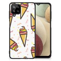 Samsung Galaxy A12 Back Cover Hoesje Icecream - thumbnail